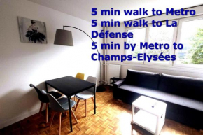 1 bedroom & salon, La Defense, Metro, parking